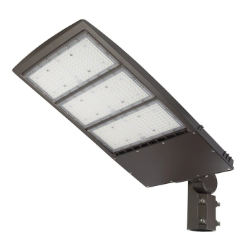 450W LED Shoebox Parking Lot Area Light - 1,500W Metal Halide Equivalent - Optional Photocell - 65,250 Lumens - 5000K
