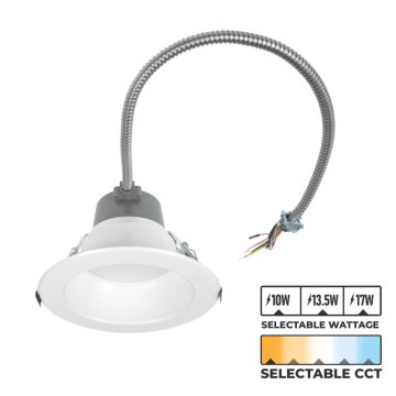 Green Creative 6" SelectFIT G2 LED Downlight - Selectable Wattage and CCT - DualDim Technology - 10 W / 13.5 W / 17 W