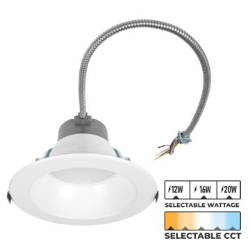 Green Creative 8" SelectFIT G2 LED Downlight - Selectable Wattage and CCT - DualDim Technology - 12 W / 16 W / 20 W