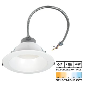 Green Creative 9.5" SelectFIT G2 LED Downlight - Selectable Wattage and CCT - DualDim Technology - 24 W / 32 W / 40 W