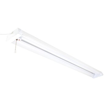 The 4ft Linkable 40W LED Shop Light with Pull Chain is shown.