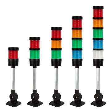 LED Signal Tower Stack Lights - Fixed Mount with 165mm Pole