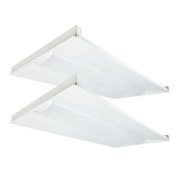 45W 2x4 LED Troffer Light with Built-In Bluetooth MESH Sensor - Selectable and Tunable CCT - Up to 5,760 Lumens - 2-Pack