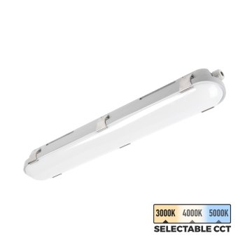 2’ Vapor Tight LED Linear Light - Selectable CCT - 25W - 3,200 Lumens - 3000K / 4000K / 5000K