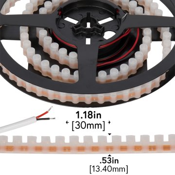 Waterproof LED Light Bar - 3'3&quot; Super Flexible LED Bar with 30 SMDs/ft. - 5-mm Through Hole LED - 269 Lumens