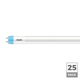 Philips 16W LED Contractor InstantFit T8 Tube - 32W Equivalent - 4ft Linear Tube Light - Double-Ended Ballast Compatible - 1,800 Lumens - 25-Pack - 4000K / 5000K