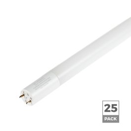 TCP 18.5W LED 4' T8 Tube Light - Type B Ballast Bypass - NSF RATED - 25-Pack - 4100K / 5000K