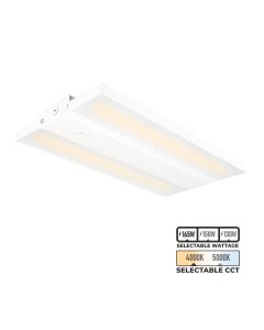 1.5’ LED Linear High Bay - Selectable CCT and Wattage - Sensor Ready - 400W MH Equivalent - Up To 23,100 Lumens - 4000K / 5000K - 130W / 150W / 165W