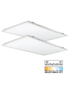 2'x4' Backlit Panel Light has selectable wattage and CCT