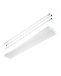 4ft LED Strip Light Fixture With Diffuser Lens - 54W - 6900 Lumens - 4000K / 5000K                            
                        