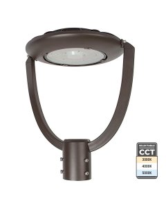 75W LED Post Top Light - Field-Selectable CCT - 10,500 Lumens -  250W MH Equivalent - Optional Photocell - 3000K / 4000K / 5000K