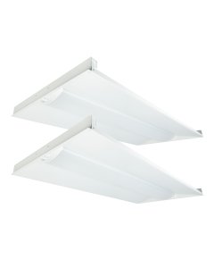 45W 2x4 LED Troffer Light with Built-In Bluetooth MESH Sensor - Selectable and Tunable CCT - Up to 5,760 Lumens - 2-Pack
