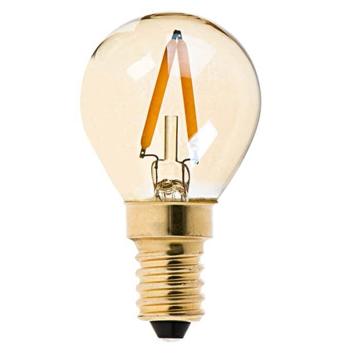 A light bulb with an E14 base.